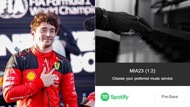 Charles Leclerc Teases Fans With New Song Titled 'MIA23' After Winning Hearts With AUS23