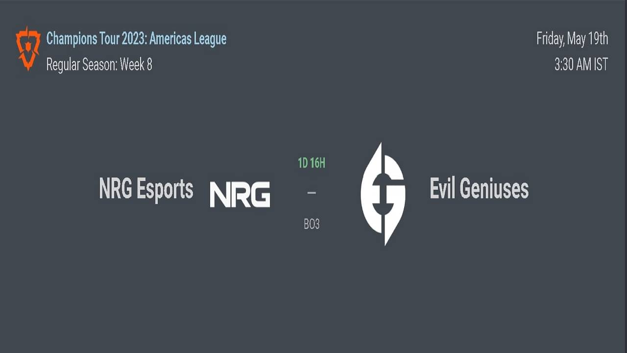 Valorant Americas: NRG vs EG; Predictions, Head to Head, Rosters, and Where to Watch