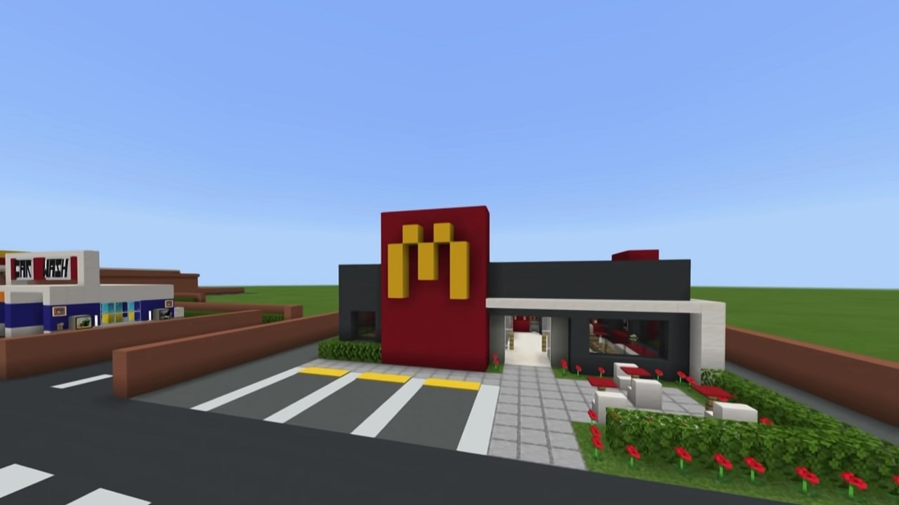 minecraft restaurant blueprints