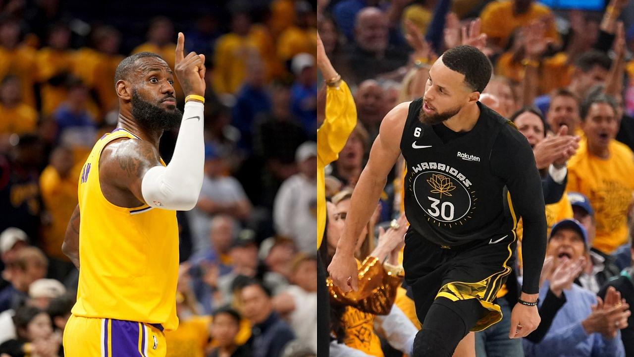 “Gotta Guard Stephen Curry Till He Sits On The Bench”: LeBron James Jokingly Follows 2X MVP Down The Bench