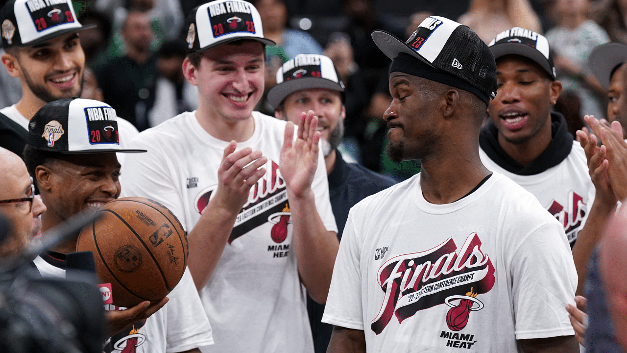 Jimmy Butler's NBA Finals mindset is written on his shirt ahead of