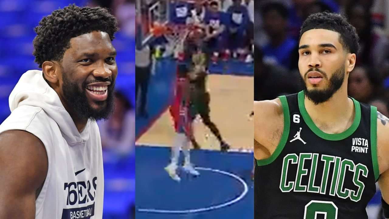 Joel Embiid vs Jayson Tatum basketball game