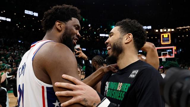 “You Chose Today to Friggin’ Have That Game?”: Joel Embiid Jokingly Taunted Jayson Tatum for 51 Point Game 7 Performance
