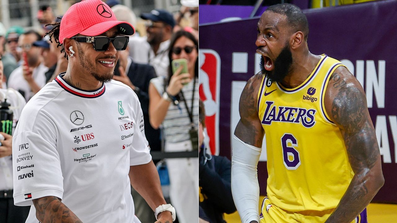 Lakers 2023 Lewis Hamilton Green Shirt