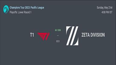 Valorant Pacific: Zeta Division vs T1; LB QF: Predictions, Head to Head, Rosters, Where to Watch