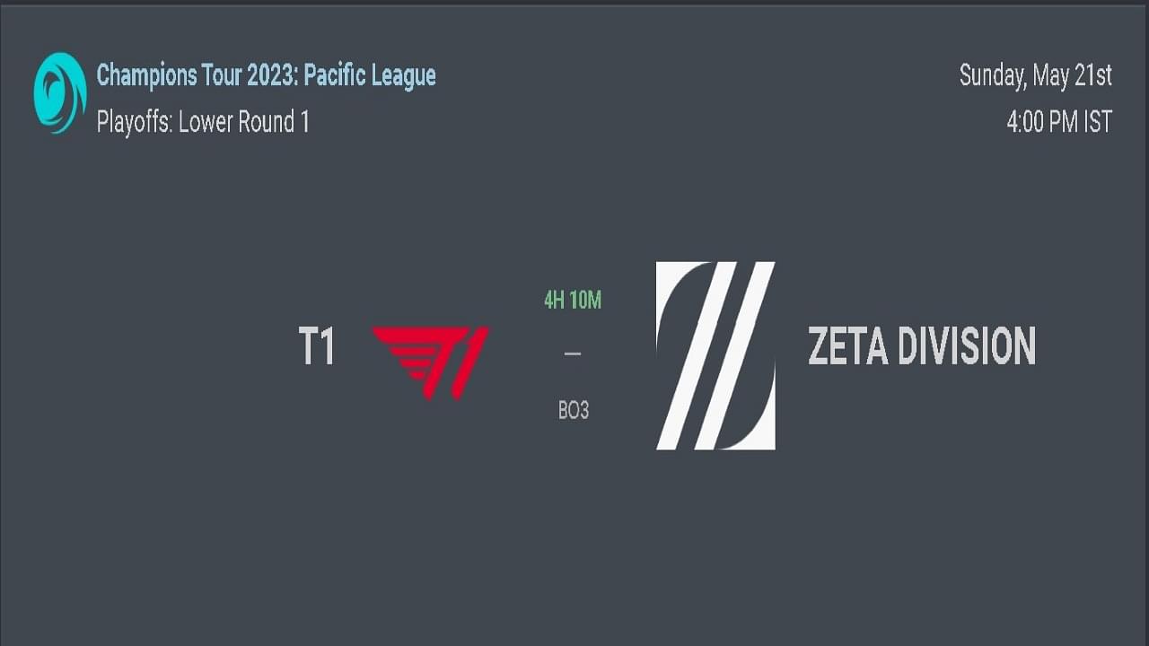 Valorant Pacific: Zeta Division vs T1; LB QF: Predictions, Head to Head, Rosters, Where to Watch