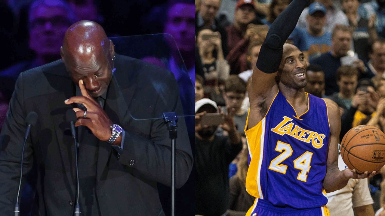 michael jordan congratulates kobe