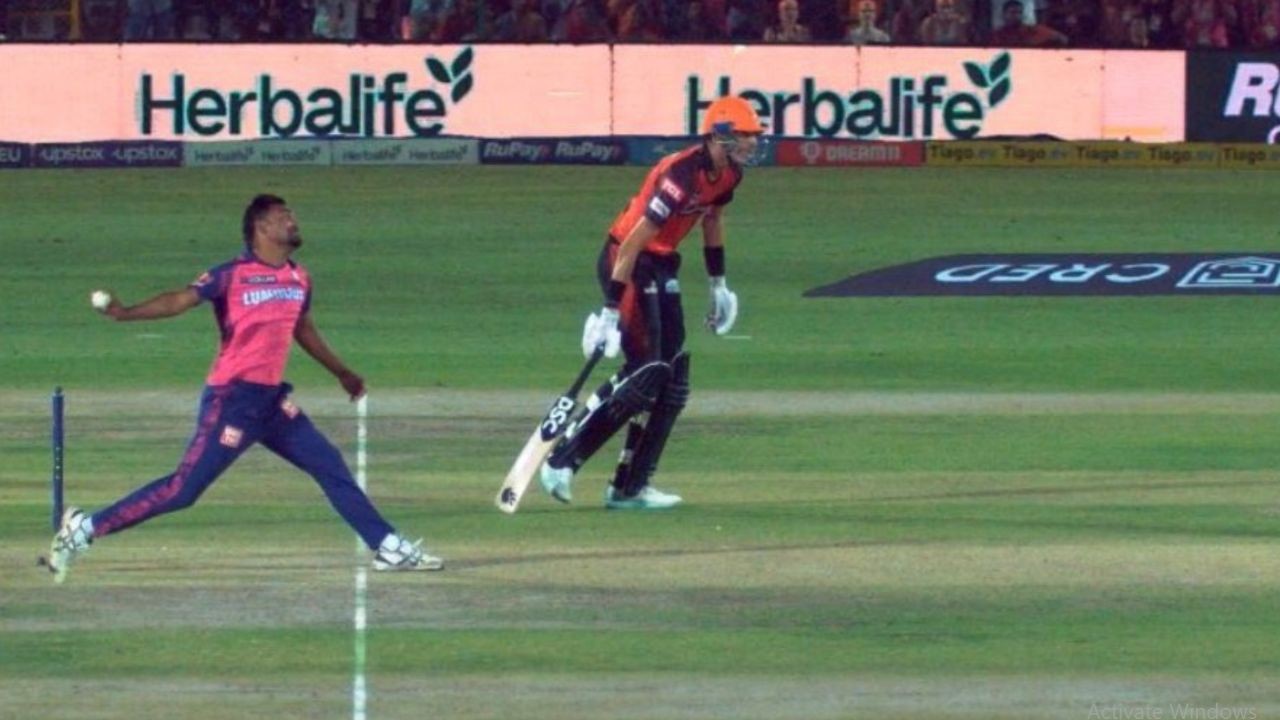 Sandeep Sharma No Ball Video RR Pacer Oversteps Before Abdul Samad's