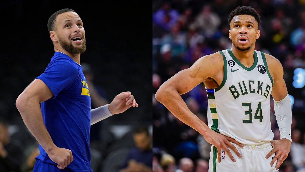 After Getting Dunked on By Giannis Antetokounmpo, Stephen Curry Teamed Up with Greek Freak to Avoid Getting Posterized: "Shut Up"