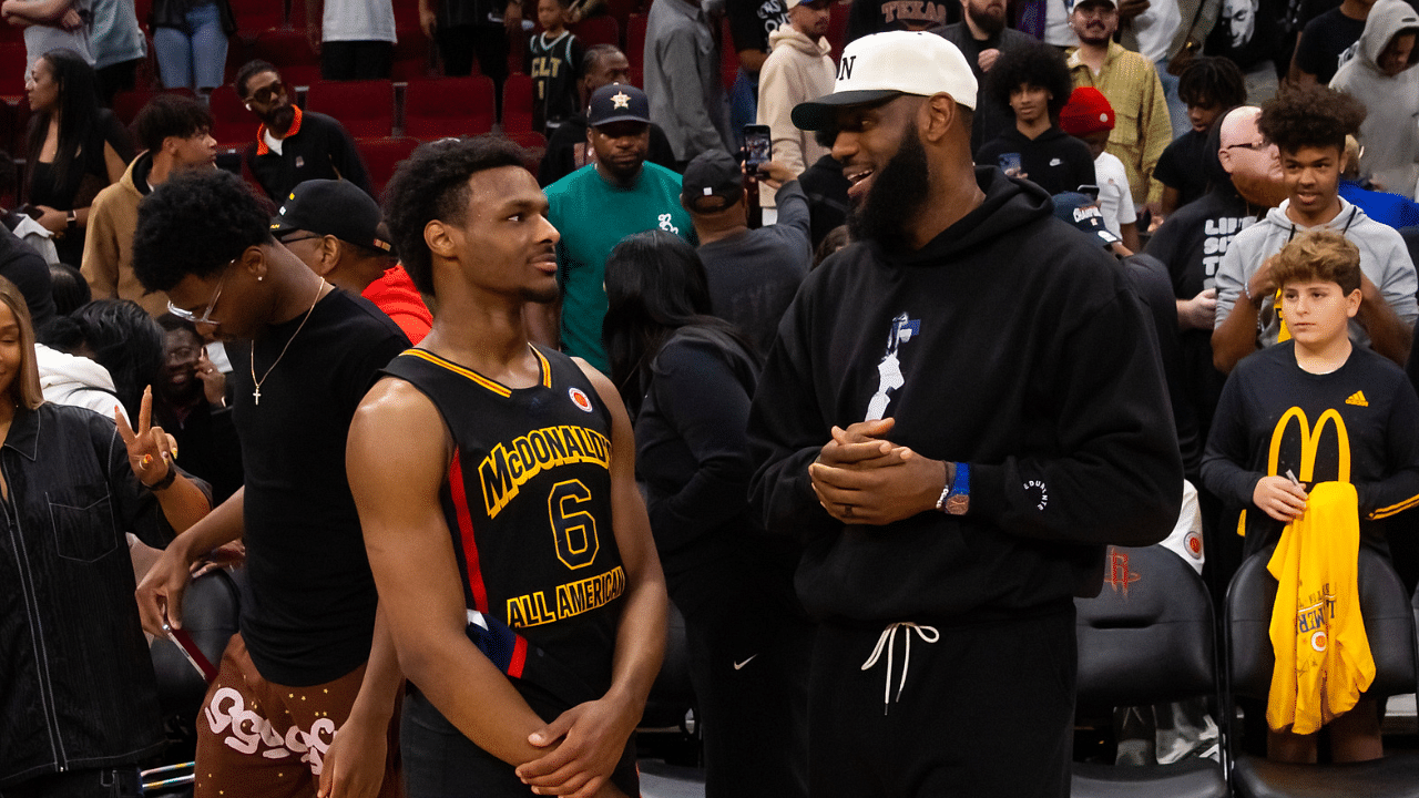 LeBron James Gets Teary-Eyed After 18-year-old Bronny James Takes Another Step Towards a College Career: "My boy Signed"