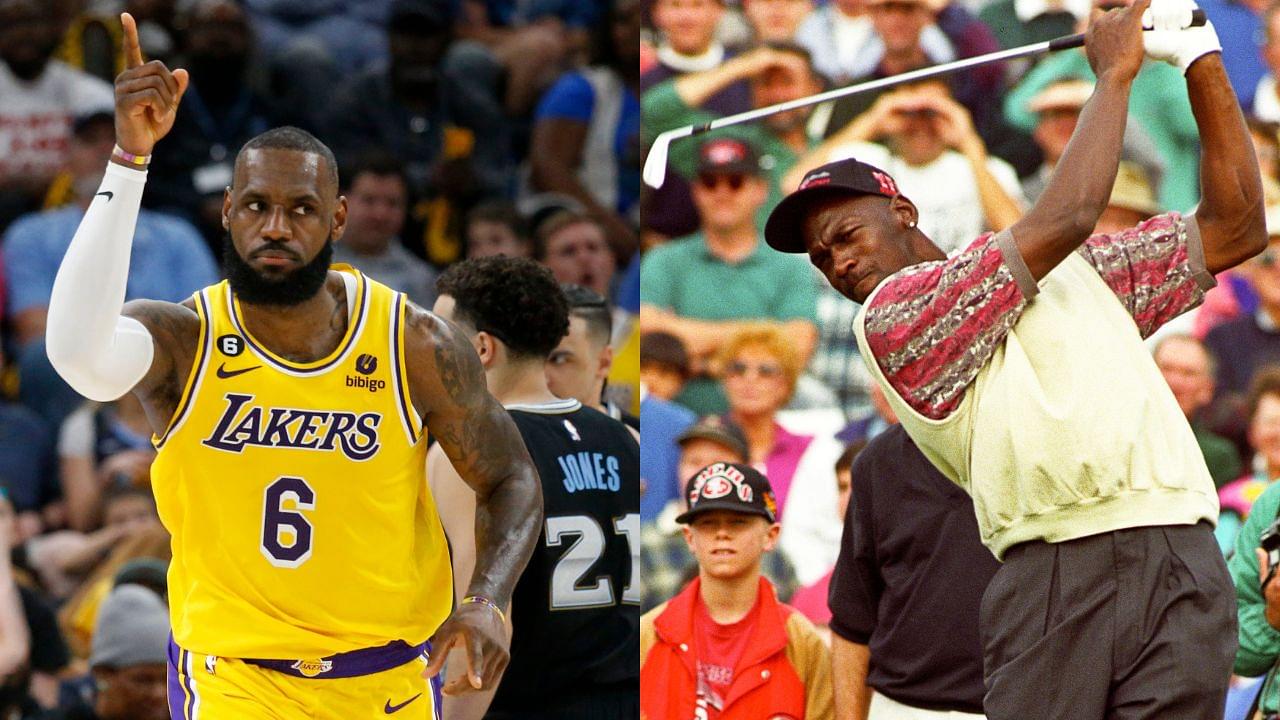 Unlike Michael Jordan's $300,000 Golf Betting Tendencies, LeBron James Pales In Comparison As He Struggles With His Swing