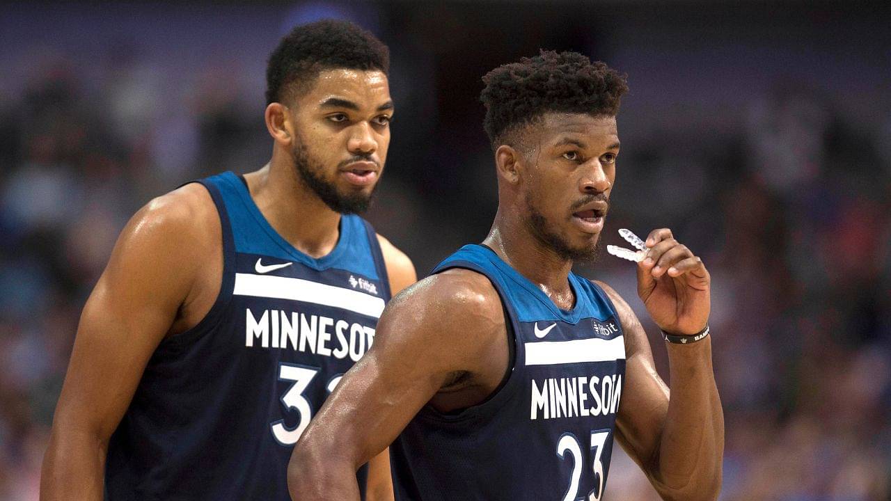 “He said some sh**; we lost to our 3rd unit”: Jimmy Butler’s infamous Timberwolves practice detailed by KAT on Paul George’s podcast