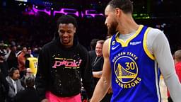 USC Bound Bronny James Greets 'Dad' Stephen Curry After Father LeBron James Decimated Warriors in Game 3