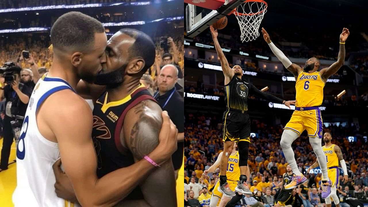 FACT CHECK: Did LeBron James Kiss Steph Curry As Claimed by Viral Social  Media Post - The SportsRush