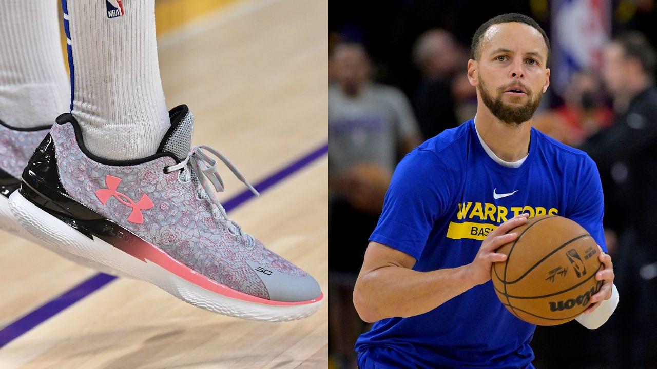 Stephen Curry Shoes: Warriors Star Breaks Out Curry 1 “Mother’s Day” As Tribute to Sonya and Ayesha Curry in Game 6 vs Lakers