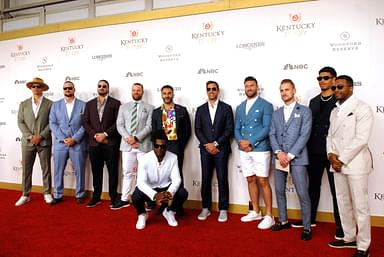 Aaron Rodgers meets his new and old teammates at the Kentucky Derby, shares pictures on his Instagram