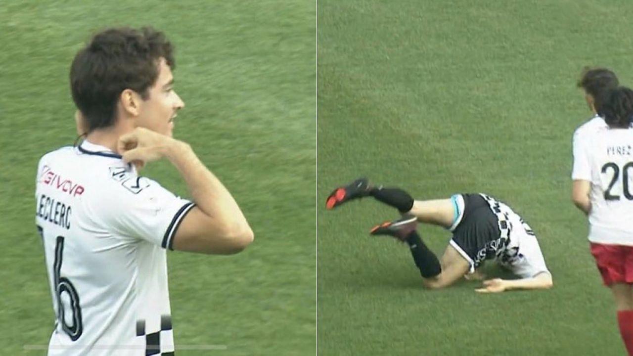 F1 Twitter Goes into Meltdown After Charles Leclerc Mocks Himself for Having a "Natural Talent in Football"