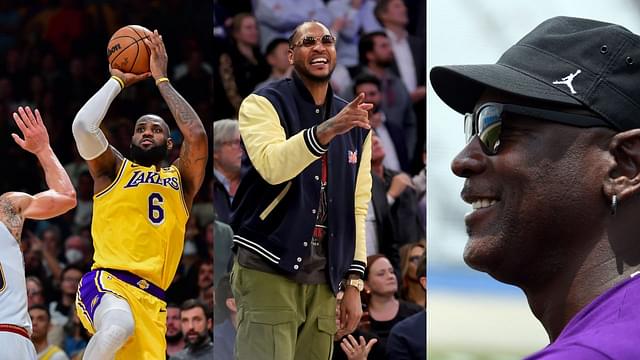 Having Picked Michael Jordan Over ‘Best-friend’ LeBron James, Carmelo Anthony Shares How GOAT Responded To His Trash Talk