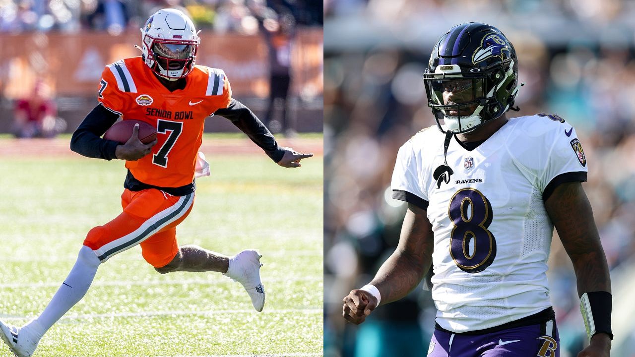 Lamar Jackson has excited reaction to Patriots QB Malik Cunningham's TD –  NBC Sports Boston