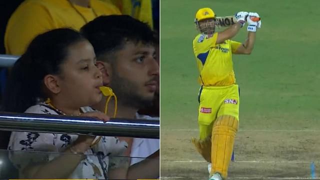 WATCH: MS Dhoni's Daughter Ziva Cheers and Whistles for Dad Alongside Mother Sakshi Dhoni at MA Chidambaram Stadium