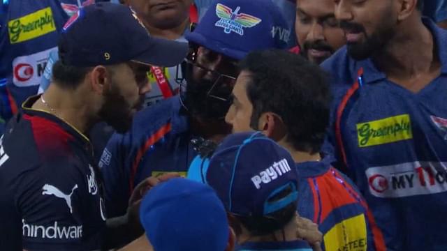 Kohli Fight With Gambhir Video: Former RCB Captain and LSG Mentor Boil With Anger at Ekana Cricket Stadium