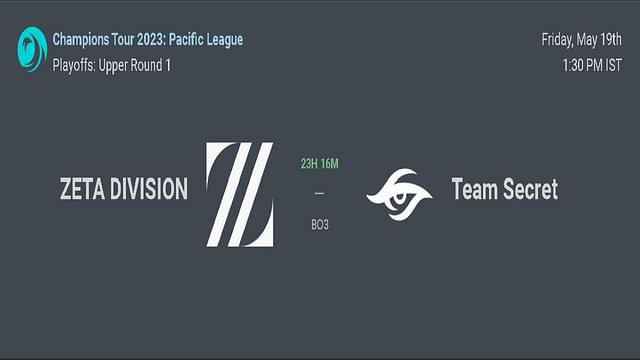 Valorant Pacific Playoffs UB Quarters: Team Secret vs Zeta Division; Head to Head, Predictions, Rosters and Where to Watch