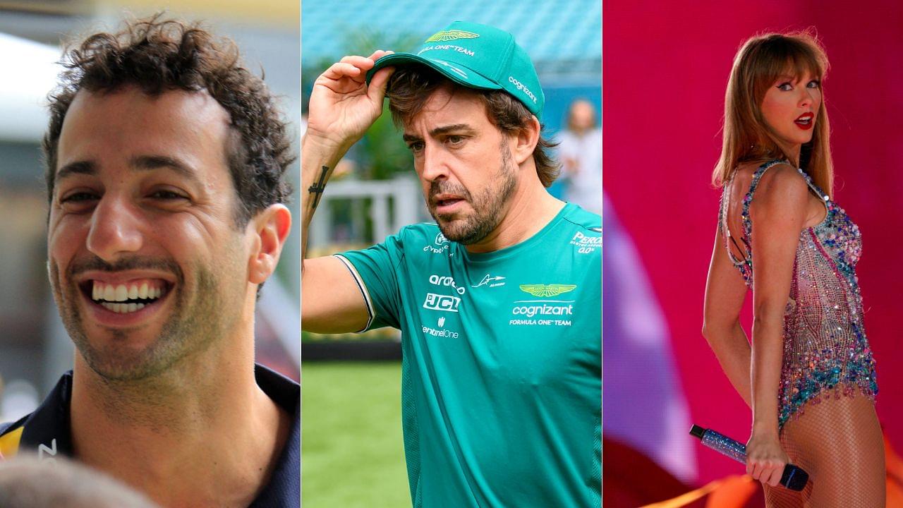 Daniel Ricciardo Spills Water Over Dream Pairing of Fernando Alonso and Taylor Swift in a Brutally Honest Confession