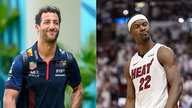 F1 Star Daniel Ricciardo Watches Jimmy Butler and the Miami Heat Breeze Past the New York Knicks