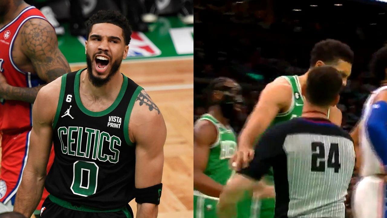 WATCH: Jayson Tatum Shoves A Referees' Hand Away And Somehow Recieves No Technical Foul Yet Again