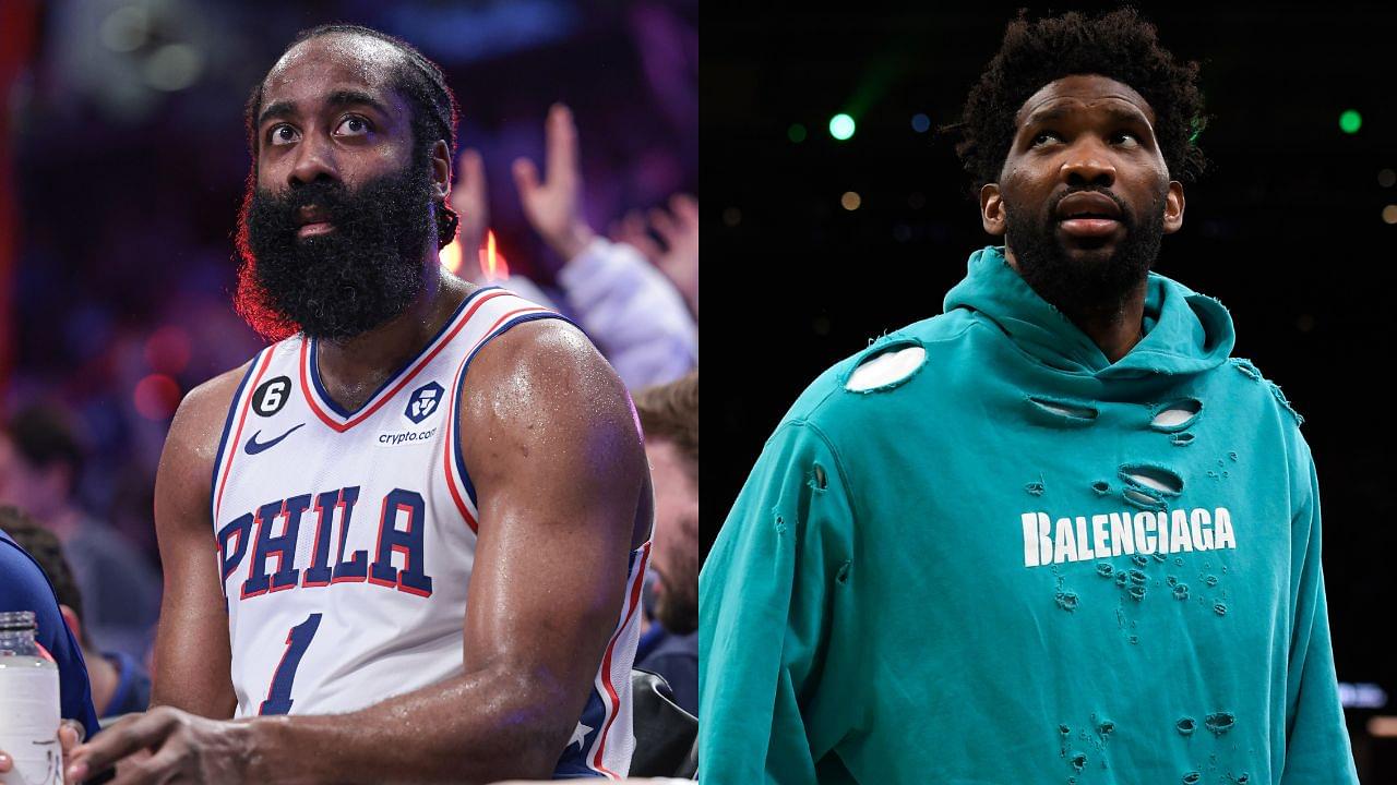 James Harden and Joel Embiid. Images taken from USA Today Sports