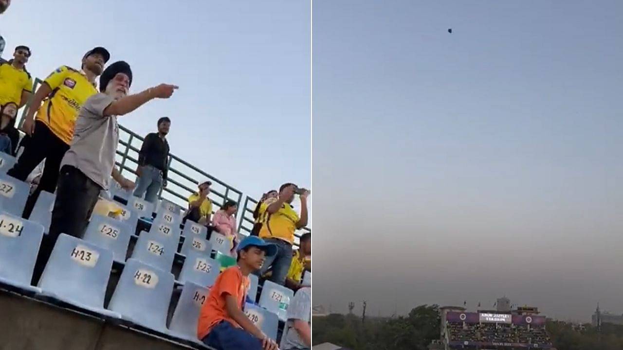WATCH: Fan Flies Kite During DC vs CSK IPL 2023 Match at Arun Jaitley Stadium