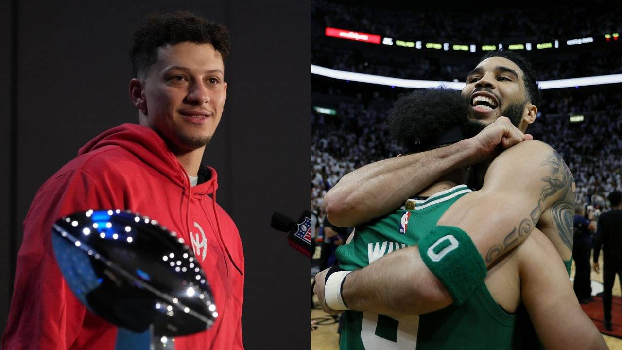 Patrick Mahomes and the Entire NFL World Reacts to the Celtics Win After Keeping Their Title Contentions Alive on Saturday