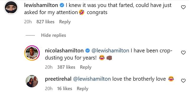 Lewis Hamilton Nicolas Hamilton