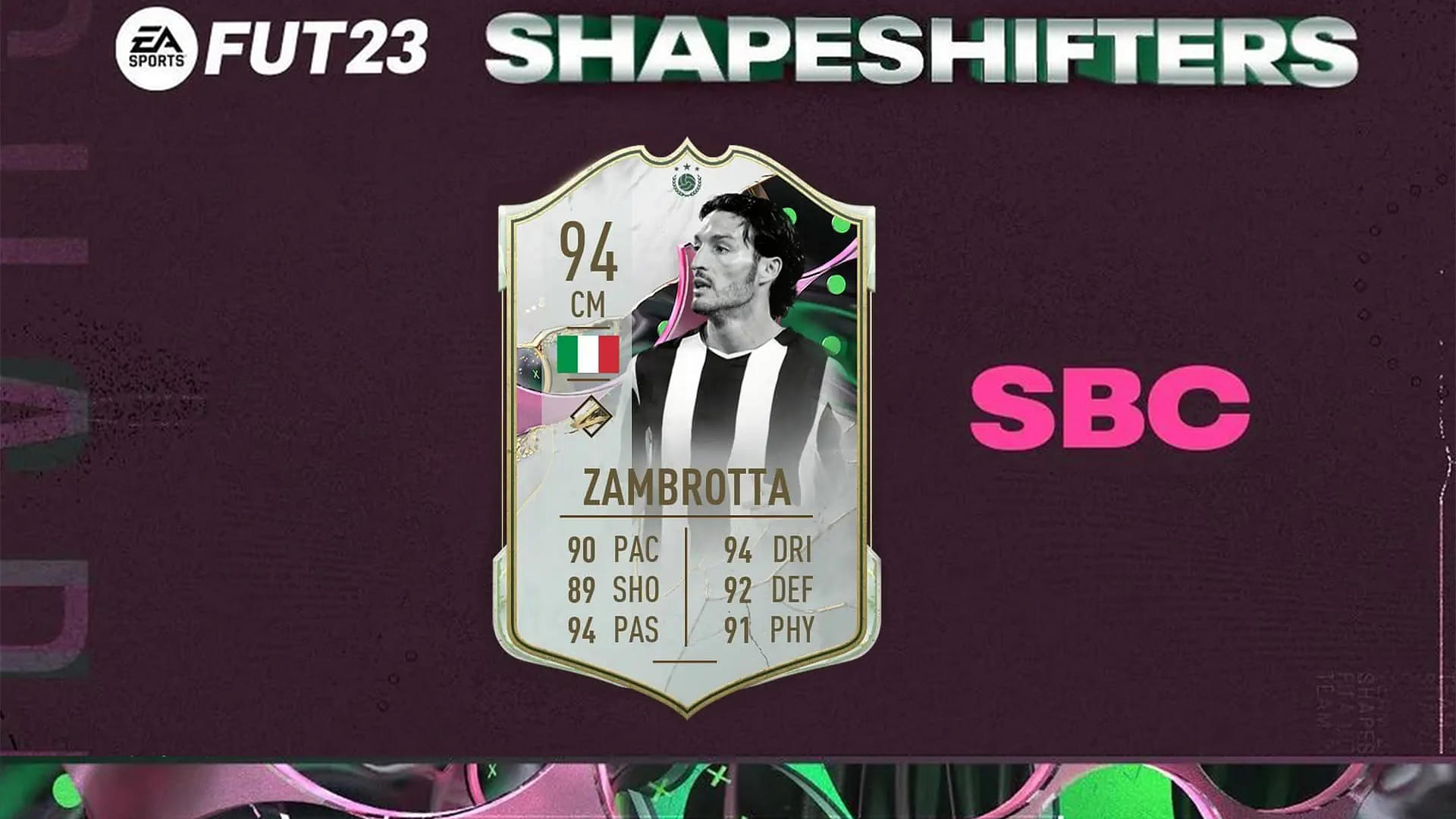 FIFA 23 GIANLUCA ZAMBROTTA SHAPERSHIFTERS ICON