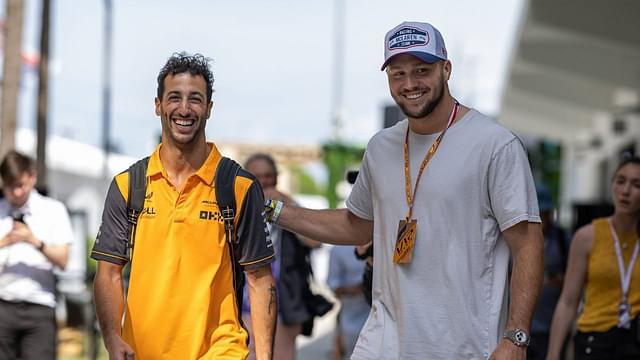 Josh Allen Gets the Same Treatment as Daniel Ricciardo’s Girlfriend as Fans Bow Down to the Bromance