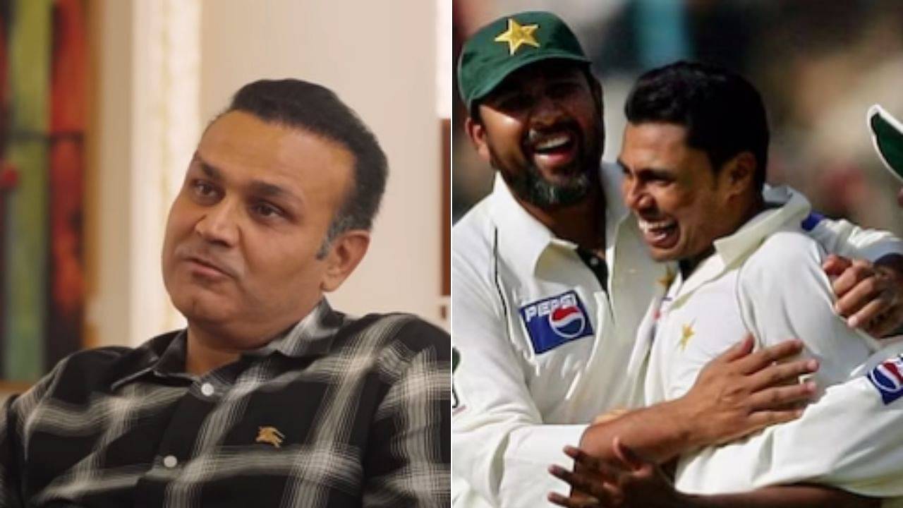 Virender Sehwag recalls hilarious incident involving Inzaman-ul-Haq and Danish Kaneria during a chat show. (Photos courtesy: Oaktree Sports Youtube and Reuters)