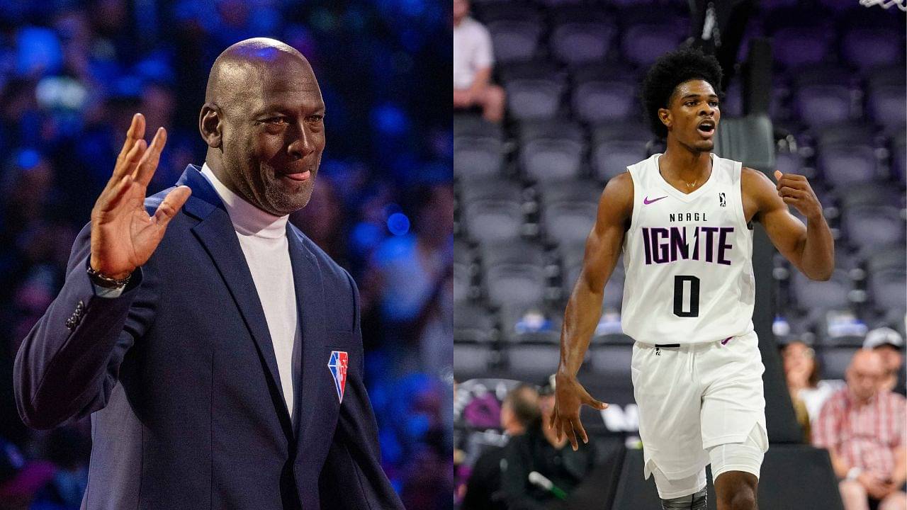 “My Hand Is Almost the Same Size As Michael Jordan!”: Hours Before NBA Draft, Scoot Henderson ‘Excitedly’ Recalls Encounter With $2.1 Billion Richer MJ