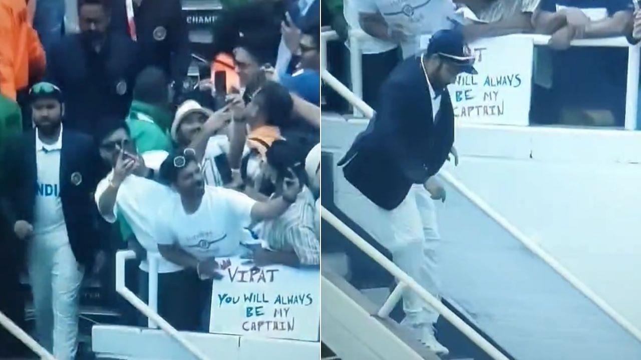 "Virat You Will Always Be My Captain": Rohit Sharma Stumbles In Front Of Fan's Banner For Kohli