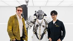 Nicolas Cage and Hideo Kojima in the game's direction set