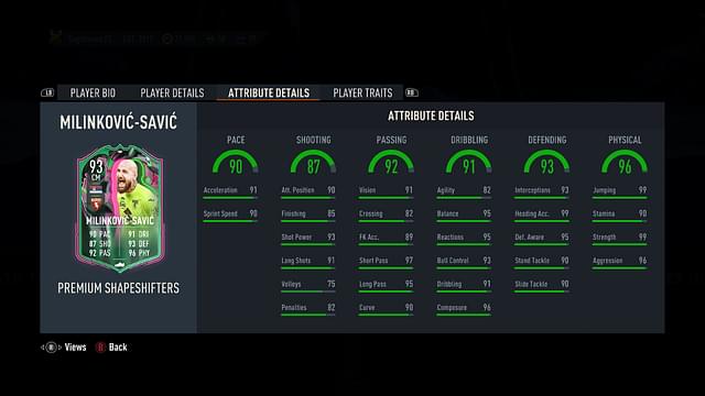 FIFA 23 Vanja Milinković-Savić Shapeshifters