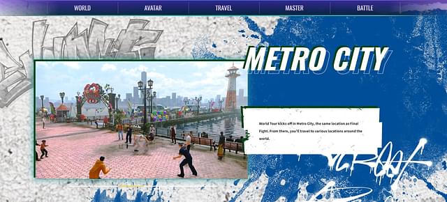 Metro City is the starting point of World Tour mode in Street Fighter 6
