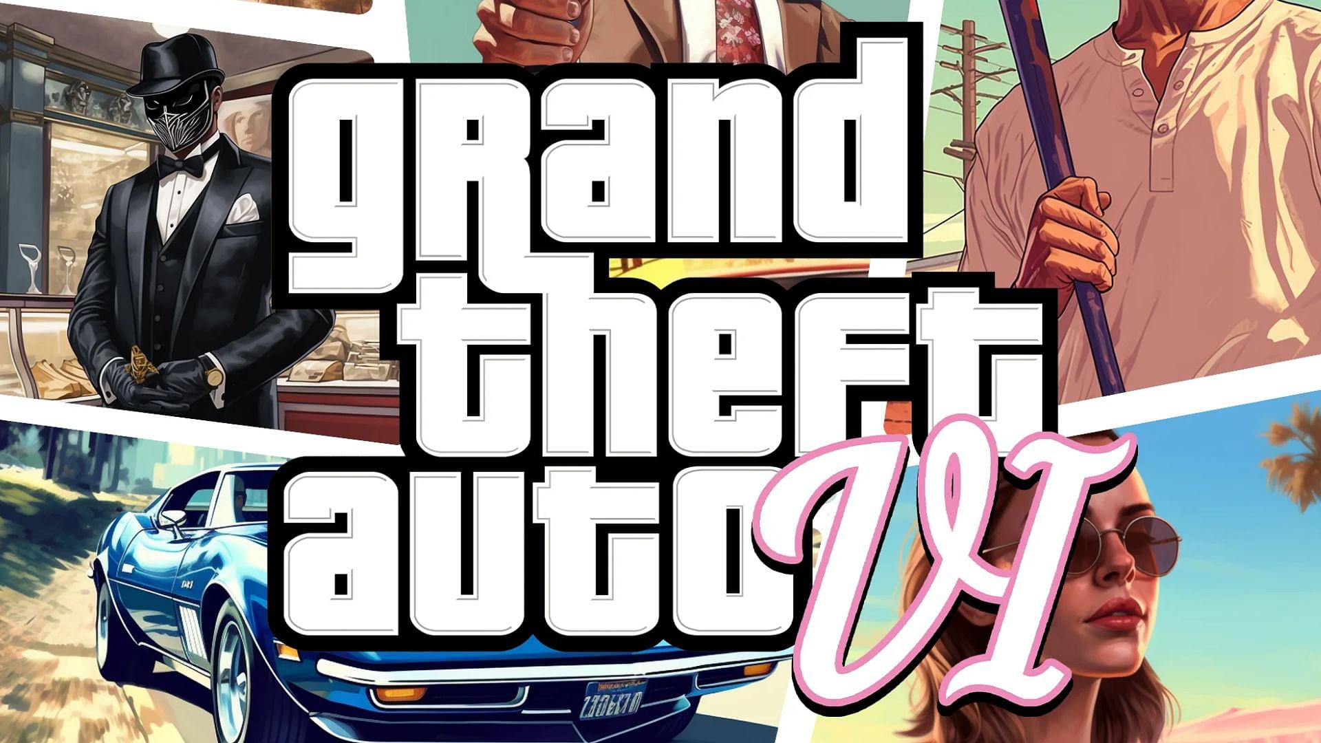 An illustration fan art of the GTA 6 cover image