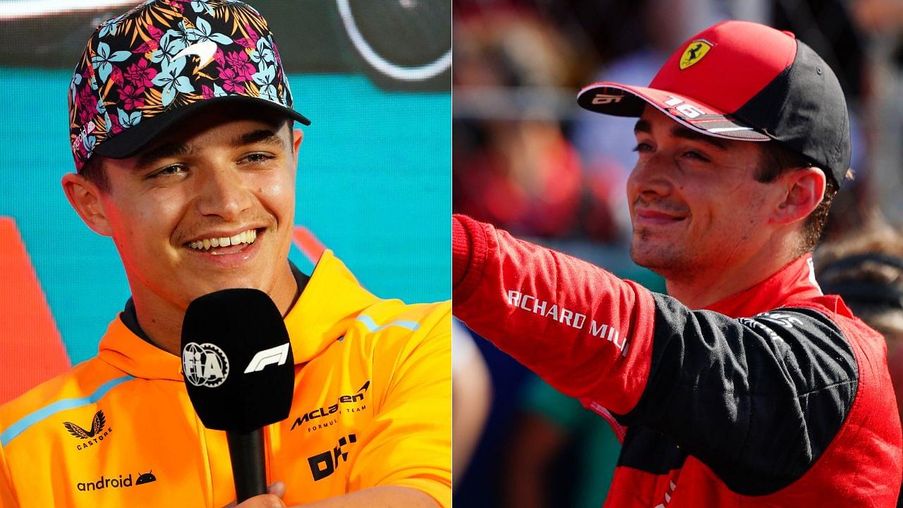 F1 Twitter Reacts to Lando Norris Fangirling Over Charles Leclerc Driving Past in His $525,000 Ferrari