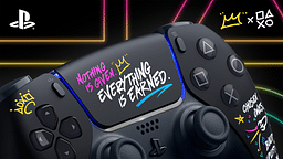 An image playing LeBron James Limited Edition PS5 controller with written texts from the player