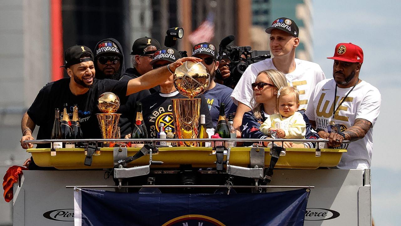 Nikola Jokic’s Wife Gets Hit in the Face By Beer Can During Parade, Moments Before Nuggets Star's NFSW Speech- "But I F**king Want to Stay"