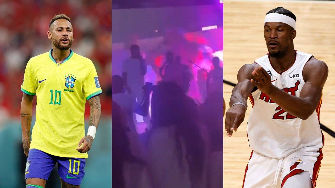 Jimmy Butler And Neymar Spotted Singing Justin Bieber’s ‘Love Yourself’ In A Club Days After Bowling Bet In Brazil