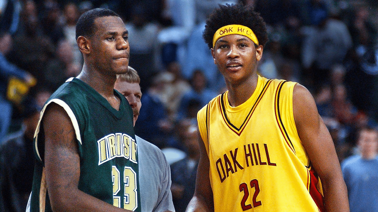 20 Years Before Bronny and Kiyan's Face Off, LeBron James' High School Team Were Humbled By Carmelo Anthony