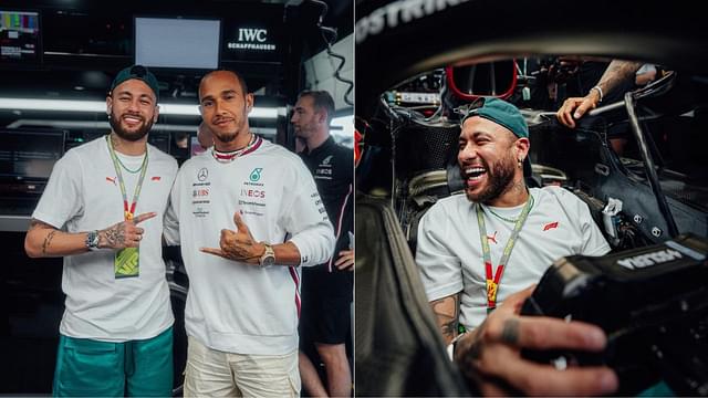 Lewis Hamilton Offers Neymar Chance To Sit in His Mercedes W14 as Payback For Notorious Monaco GP Snub