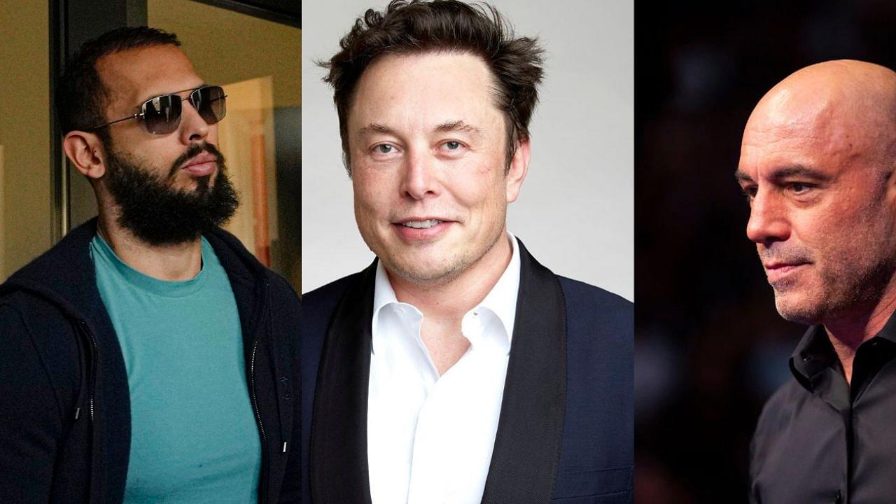 Andrew Tate, Elon Musk, Joe Rogan