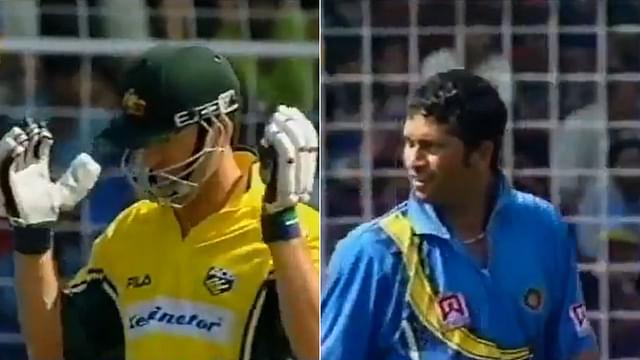 WATCH: When Sachin Tendulkar Sledged Steve Waugh Before Making Him His 100th ODI Wicket